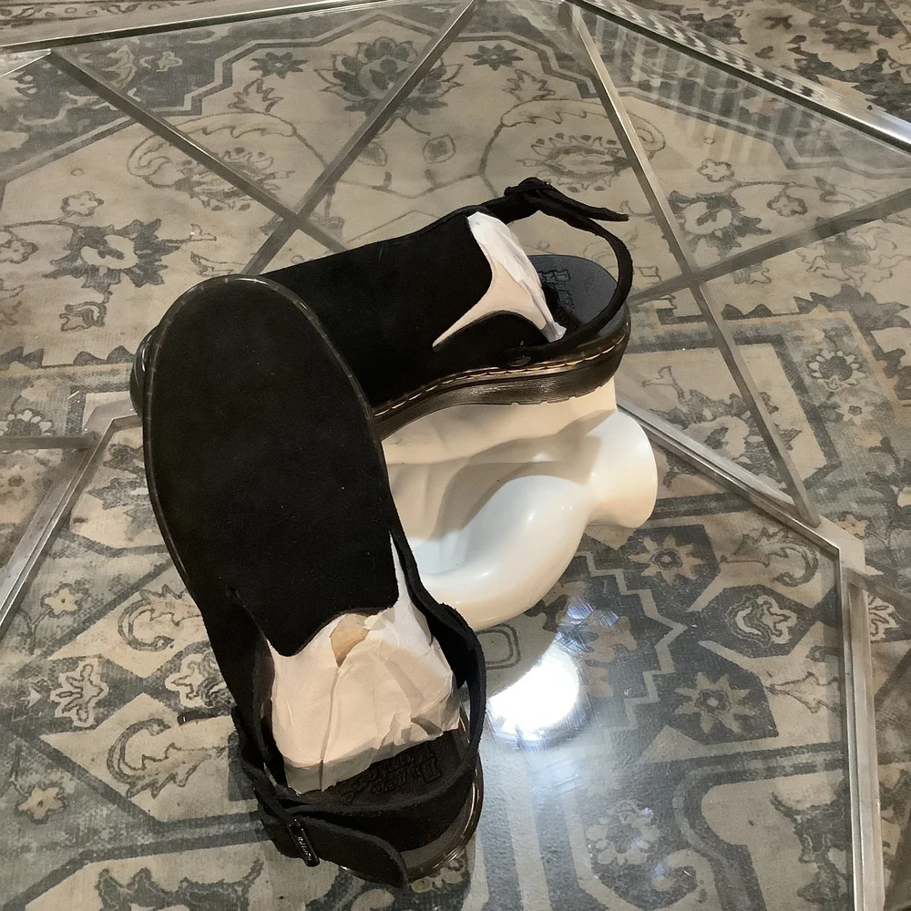 Dr. Martens Black Suede Mules - Picture 2 of 3